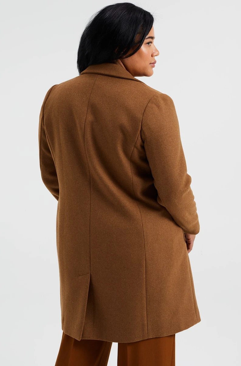 WE Fashion Dames Wolmix Jas - Curve 9 WE Fashion Dames Wolmix Jas - Curve - Afbeelding 7