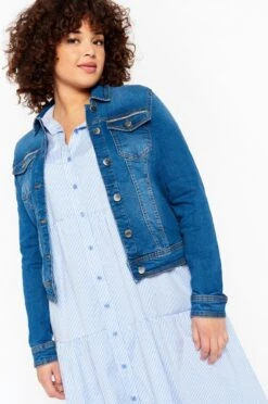 LOLALIZA Jeans Jas Met Strass - Blauw - Maat 46 -ONLY Winkel 797x1200 2