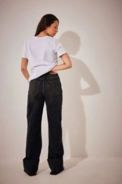 NA-KD Folded Up Denim Dames Jeans - Maat 38 -ONLY Winkel 799x1200 141