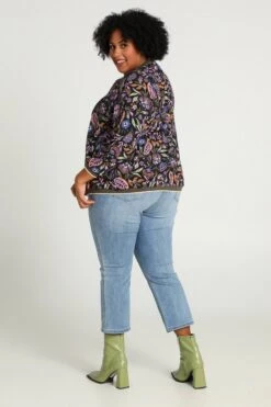 Paprika Korte, Gebloemde Bomberjack Met Lurex -ONLY Winkel 799x1200 7