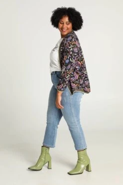 Paprika Korte, Gebloemde Bomberjack Met Lurex -ONLY Winkel 799x1200 8