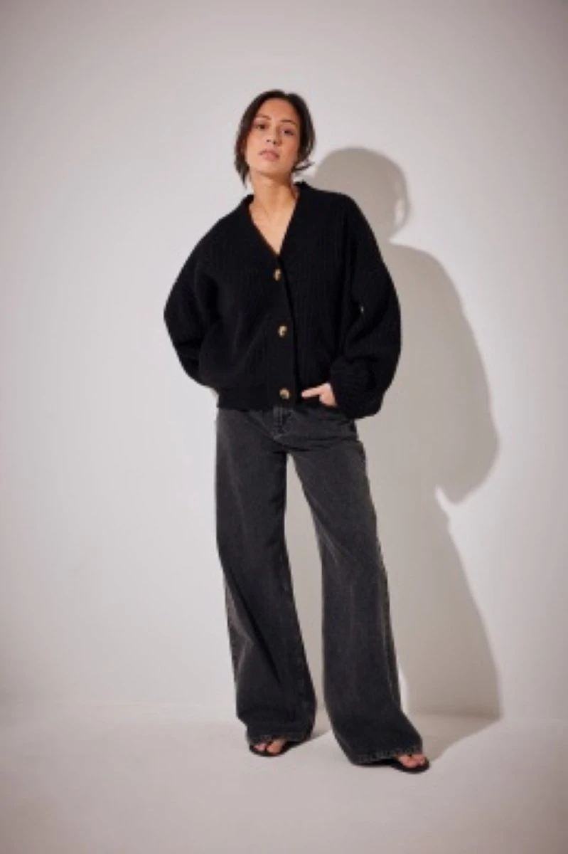 NA-KD Heavy Rib Knitted Cardigan Dames Vest - Maat S 5 NA-KD Heavy Rib Knitted Cardigan Dames Vest - Maat S - Afbeelding 3