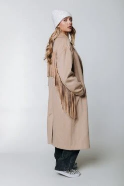 Colourful Rebel Koko Wool Fringe Coat - M -ONLY Winkel 800x1200 1020