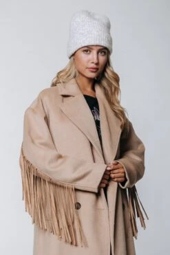 Colourful Rebel Koko Wool Fringe Coat - M -ONLY Winkel 800x1200 1021