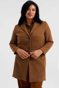 WE Fashion Dames Wolmix Jas - Curve 18 WE Fashion Dames Wolmix Jas - Curve -ONLY Winkel 800x1200 1037