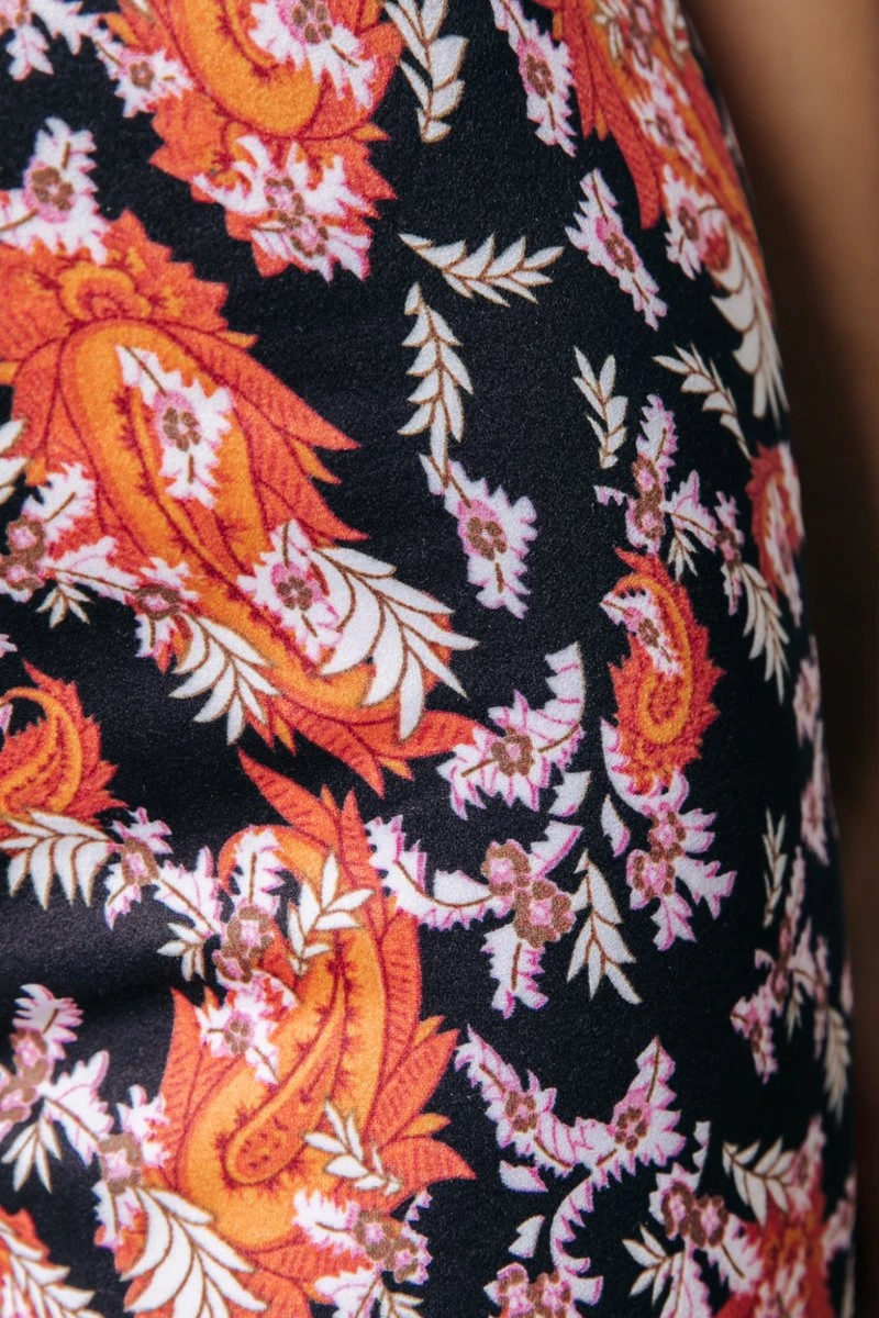 Colourful Rebel Darcy Flower Broek Oranje Dames - Wijduitlopende Fit - Polyester - M 5 Colourful Rebel Darcy Flower Broek Oranje Dames - Wijduitlopende Fit - Polyester - M - Afbeelding 3