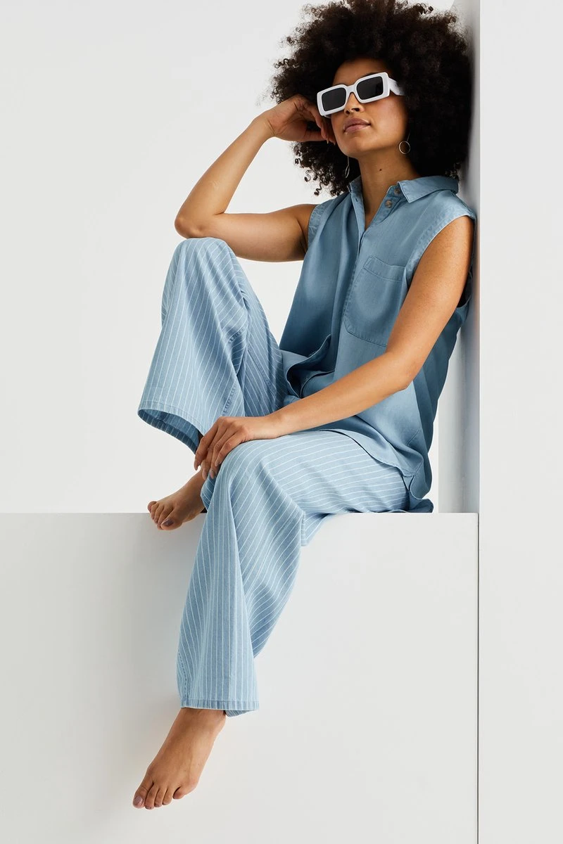 WE Fashion Dames Denim Gilet 5 WE Fashion Dames Denim Gilet - Afbeelding 3