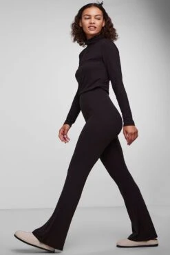 Pieces Broek PCNALA Flared Leo Print