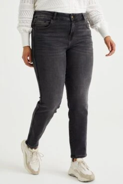WE Fashion Dames Mid Rise Skinny Jeans Met Stretch - Curve -ONLY Winkel 800x1200 1203