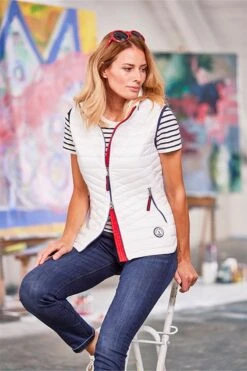 Green Goose Dames Bodywarmer Offwhite Maat 50