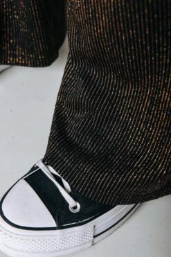 Colourful Rebel Jolie Metallic Stripe Flare Pants - L -ONLY Winkel 800x1200 1298