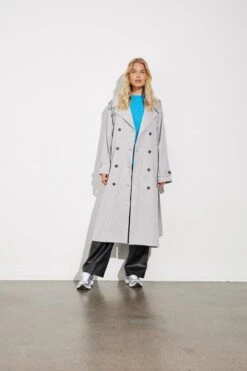 Grijze Lange Trenchcoat Lamia - MbyM - Maat XS/S -ONLY Winkel 800x1200 340