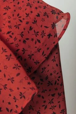 Colourful Rebel Penny Ditzy Floral Jurk Oranje Dames - Wijduitlopende Fit - Polyester - XS -ONLY Winkel 800x1200 384