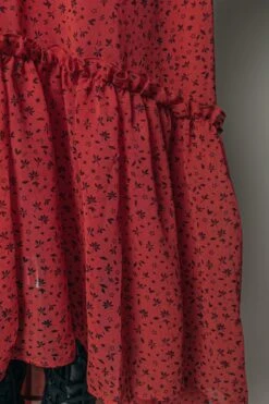 Colourful Rebel Penny Ditzy Floral Jurk Oranje Dames - Wijduitlopende Fit - Polyester - XS -ONLY Winkel 800x1200 385