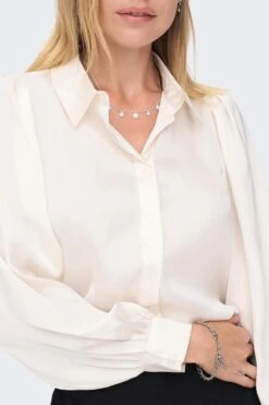 ONLY ONLZORA LS PUFF SHIRT NOOS WVN Dames Shirt - Maat M -ONLY Winkel 800x1200 406