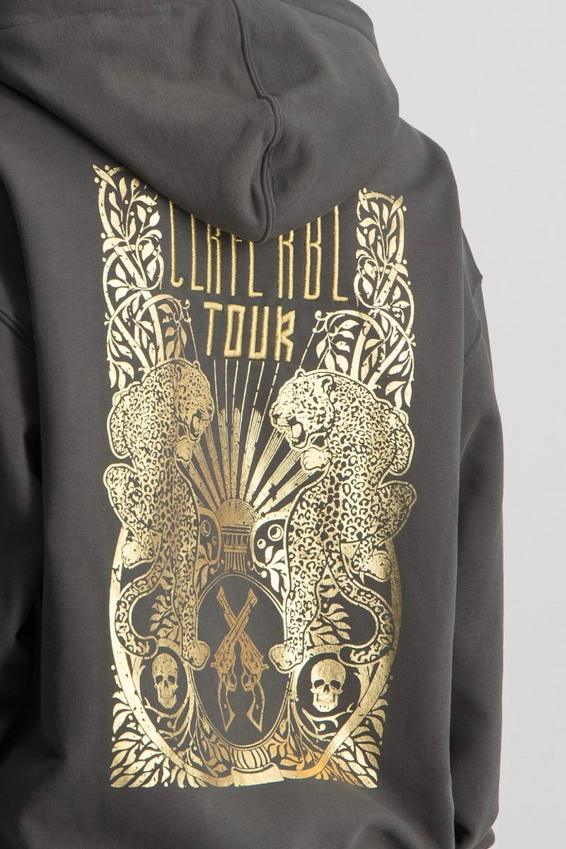 Colourful Rebel CLRFL RBL Tour Hoodie Grijs Dames - Oversized Fit - Polyester - S 6 Colourful Rebel CLRFL RBL Tour Hoodie Grijs Dames - Oversized Fit - Polyester - S - Afbeelding 4