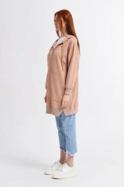 Merkloos Urban Classics Dames Sweatshirt Met Capuchon - Beige -ONLY Winkel 800x1200 449