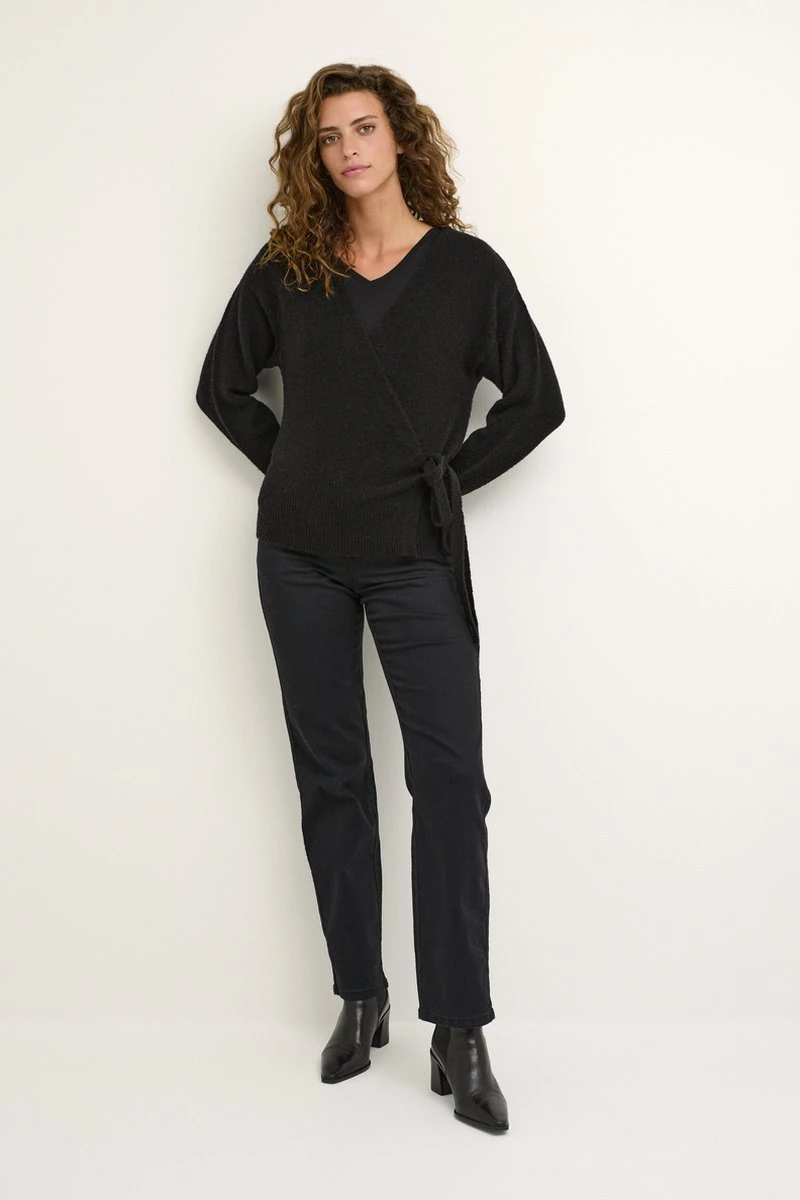 Kaffe KAwendy Wrap Cardigan Dames Trui - Maat M 5 Kaffe KAwendy Wrap Cardigan Dames Trui - Maat M - Afbeelding 3