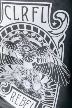 Colourful Rebel Art Eagle Hoodie Grijs Dames - Oversized Fit - Polyester - XS -ONLY Winkel 800x1200 585