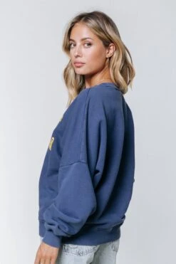 Colourful Rebel CR Acid Wash Trui Blauw Dames - Loose Fit - Katoen - M -ONLY Winkel 800x1200 636