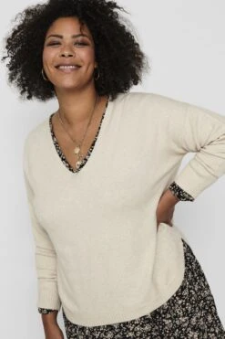 ONLY CARMAKOMA CARMARGARETA LS PULLOVER KNT Dames Trui - Maat L-50/52 -ONLY Winkel 800x1200 694