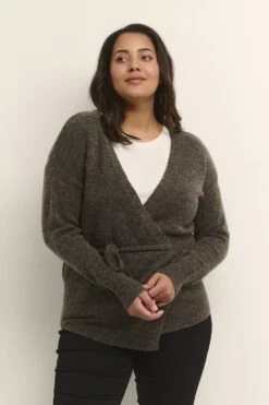 Kaffe Curve KCwelly Wrap Cardigan Dames Trui - Maat L -ONLY Winkel 800x1200 699