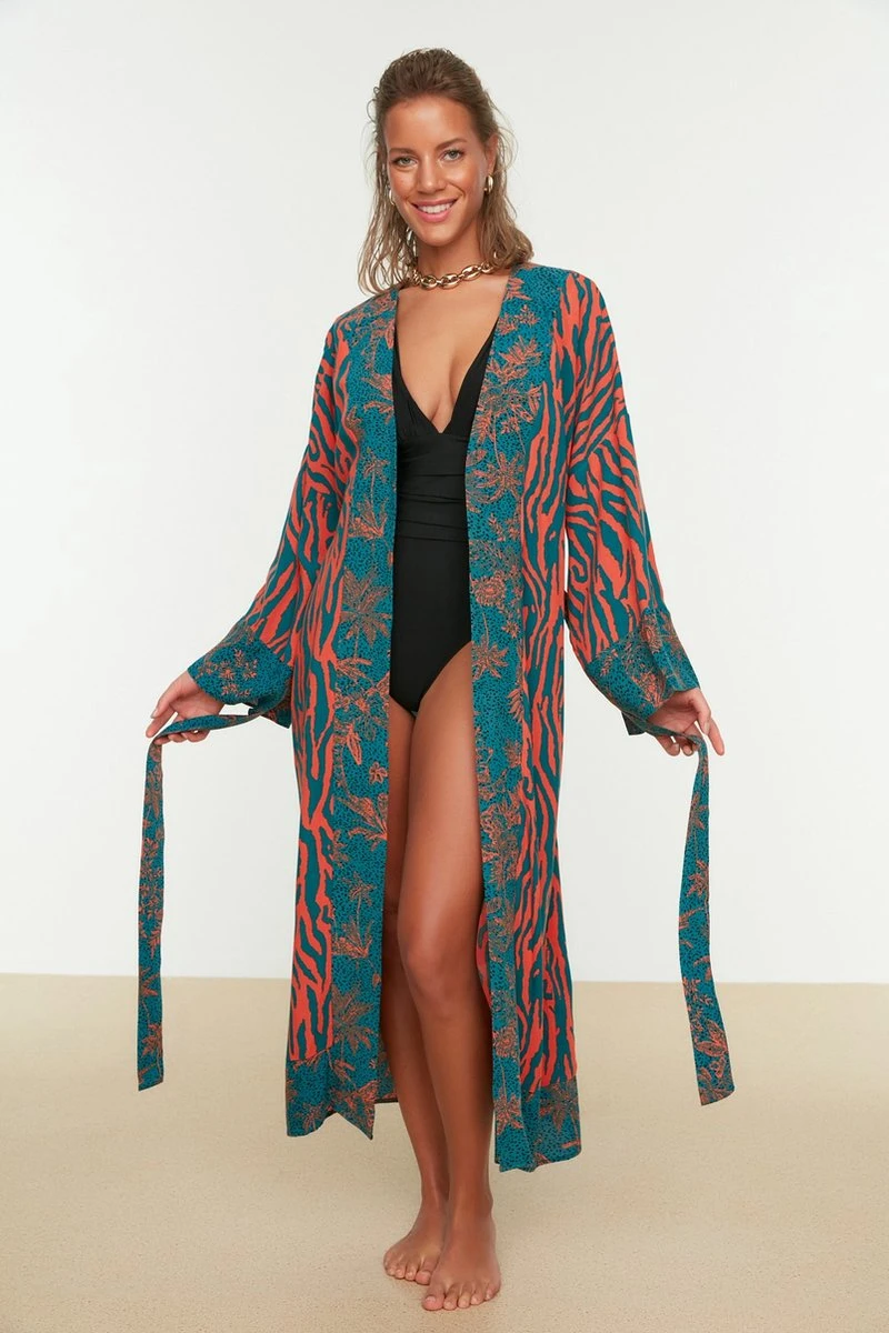 Trendyol Vrouwen Standaard Mouw Basis Kimono & Kaftan 3 Trendyol Vrouwen Standaard Mouw Basis Kimono & Kaftan