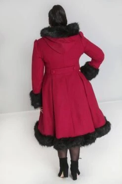 Hell Bunny Winterjas/mantel Dames Burgundy (L) -ONLY Winkel 800x1200 917