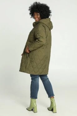 Paprika Halflange, Gewatteerde Donsjas Met Rits En Kap (waterproof) -ONLY Winkel 801x1200 2