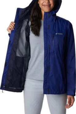 Columbia Pouring Adventure Regenjas Dames Waterdicht - Outdoorjas Met Capuchon - Ademend - Jassen Dames Winter - Blauw - Maat M -ONLY Winkel 802x1200 8
