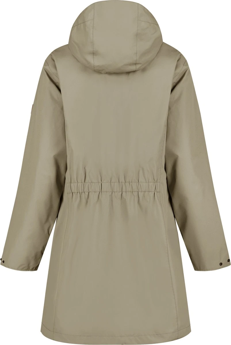 MGO Fire Jack - Regenjas Dames - Waterdichte Parka - Taupe - Maat M 4 MGO Fire Jack - Regenjas Dames - Waterdichte Parka - Taupe - Maat M - Afbeelding 2