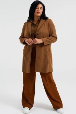 WE Fashion Dames Wolmix Jas - Curve 16 WE Fashion Dames Wolmix Jas - Curve -ONLY Winkel 804x1200 16