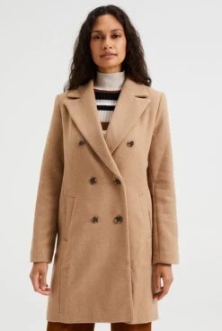 WE Fashion Dames Double-breasted Jas Van Wolmix