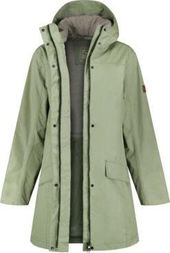 MGO Fire Jack - Regenjas Dames - Waterdichte Parka - Groen - Maat L
