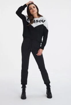 Red Button Broek Tessy Fancy Stripe Srb3903 Black White Dames Maat - W42 -ONLY Winkel 809x1200 15