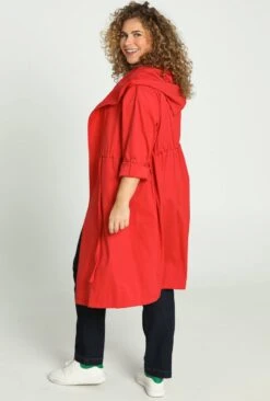 Paprika Lange, Lichte Trenchcoat Met Kap En Knopen -ONLY Winkel 810x1200 8
