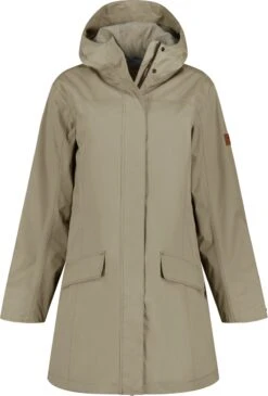 MGO Fire Jack - Regenjas Dames - Waterdichte Parka - Taupe - Maat M