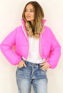 Merkloos Capucine - Dames Zomerjas - CLAUDIA - Fuchsia-Spring 2022 -Maat One Size