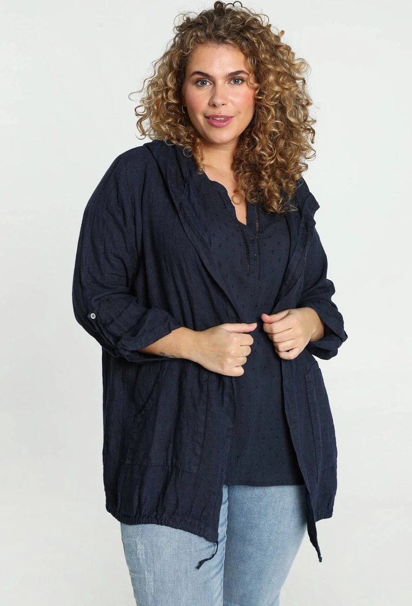 Paprika Effen Linnen Jack Met Capuchon 3 Paprika Effen Linnen Jack Met Capuchon