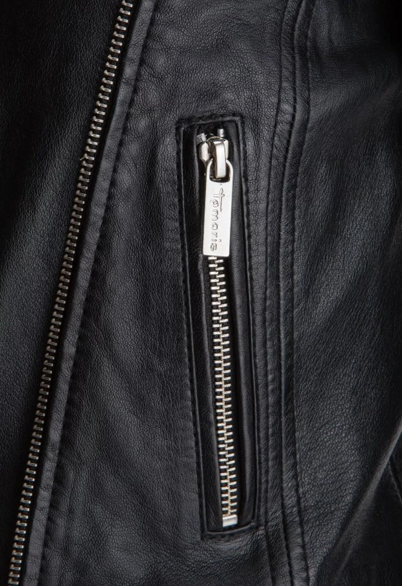 Dames Jas - Leren Jack - Echt Leer - Tamaris - Verkort Model - Schaapsleer - Lamsnappa - Maat 40 11 Dames Jas - Leren Jack - Echt Leer - Tamaris - Verkort Model - Schaapsleer - Lamsnappa - Maat 40 - Afbeelding 9