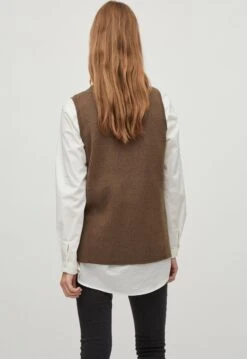 Vila Trui Viril Knit Rib V-neck S/l Vest - No 14067804 Crocodile Dames Maat - XS -ONLY Winkel 825x1200 1