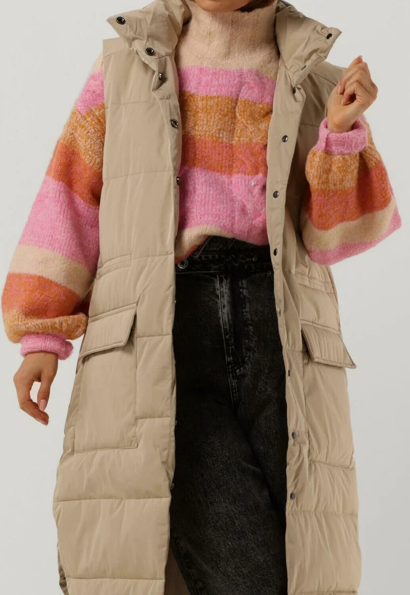 MSCH Copenhagen Kaysa Pavinaria Waistcoat Jassen Dames - Winterjas - Beige - Maat L/XL 5 MSCH Copenhagen Kaysa Pavinaria Waistcoat Jassen Dames - Winterjas - Beige - Maat L/XL - Afbeelding 3