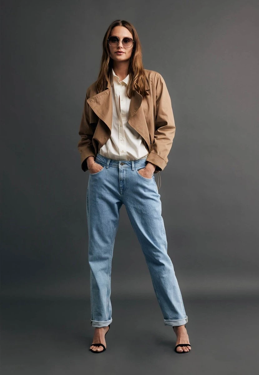 Mexx Short Trenchcoat Dames - Donker Zand - Maat M 7 Mexx Short Trenchcoat Dames - Donker Zand - Maat M - Afbeelding 5