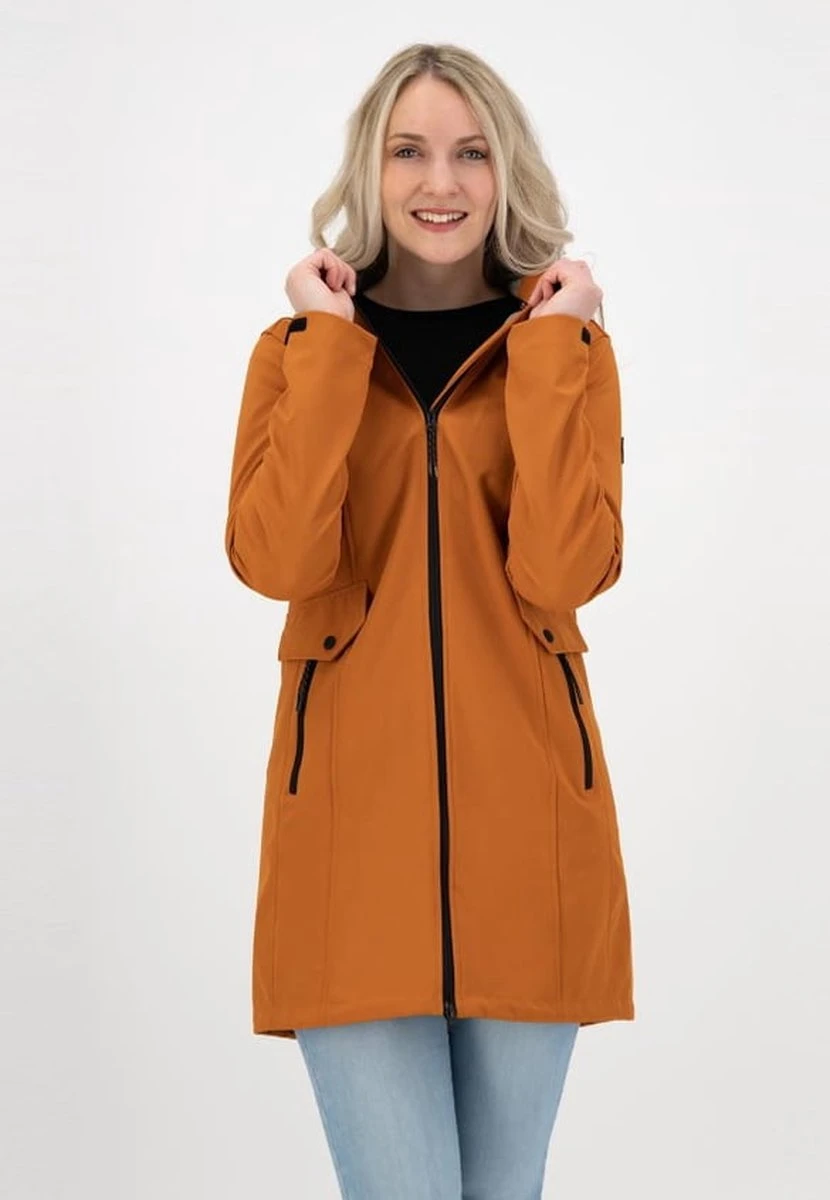 Kjelvik Britt Oranje Softshell Parka Jas 46 6 Kjelvik Britt Oranje Softshell Parka Jas 46 - Afbeelding 4