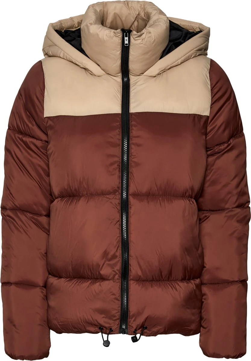 NOISY MAY NMALES LS PADDED COLORBLOCK HOOD JCKT KO Dames Jas - Maat M 3 NOISY MAY NMALES LS PADDED COLORBLOCK HOOD JCKT KO Dames Jas - Maat M