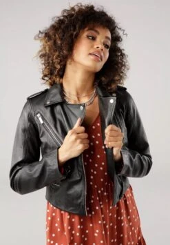 Dames Jas - Leren Jack - Echt Leer - Tamaris - Verkort Model - Schaapsleer - Lamsnappa - Maat 36 26 Dames Jas - Leren Jack - Echt Leer - Tamaris - Verkort Model - Schaapsleer - Lamsnappa - Maat 36 -ONLY Winkel 836x1200 2