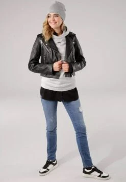 Dames Jas - Leren Jack - Echt Leer - Tamaris - Verkort Model - Schaapsleer - Lamsnappa - Maat 36 27 Dames Jas - Leren Jack - Echt Leer - Tamaris - Verkort Model - Schaapsleer - Lamsnappa - Maat 36 -ONLY Winkel 836x1200 3