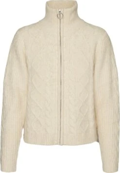 VERO MODA VMALBA LS ZIP CARDIGAN GA BOO Dames Vest - Maat M