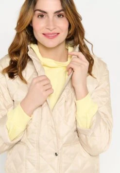 LOLALIZA Lange Gewatteerde Jas Met Blok Motief - Beige - Maat M -ONLY Winkel 838x1200 20