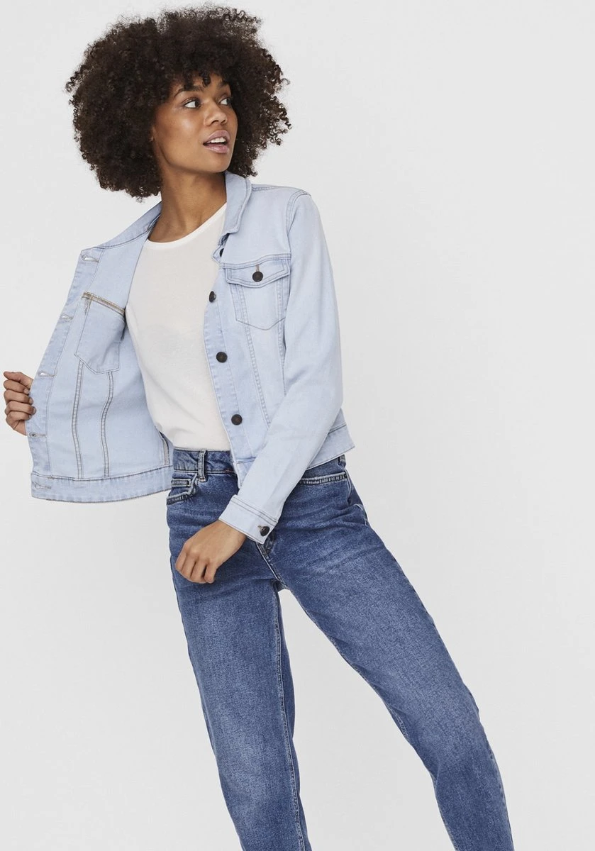 NOISY MAY NMDEBRA L/S DENIM JACKET LB NOOS Dames Jas - Maat S 11 NOISY MAY NMDEBRA L/S DENIM JACKET LB NOOS Dames Jas - Maat S - Afbeelding 9